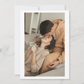 Moderne Foto Save the Date Kaart (Achterkant)