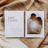 Moderne foto Save the Date Kaart Sjabloon