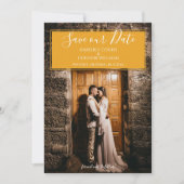Moderne foto Save the Date | Marigold (Voorkant)