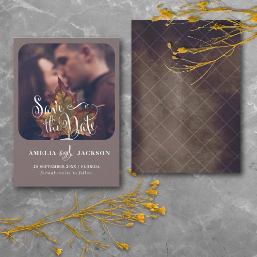 Moderne Foto Save the Date Trouwen