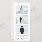 Moderne foto save-the-date uitnodiging met QR-code (Voorkant)