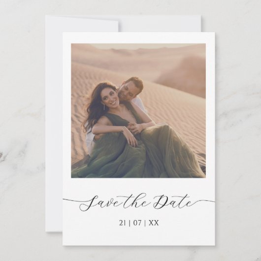 Moderne foto Save the Date Wedding (Voorkant)