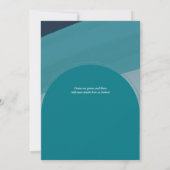 Moderne Foto Save The Dates Huwelijk Kaart (Achterkant)