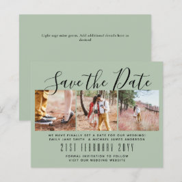 Moderne FOTO Save the Dates van LeahG BUDGET