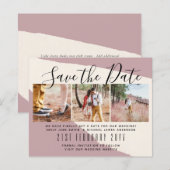 Moderne FOTO Save the Dates van LeahG BUDGET (Voorkant / Achterkant)