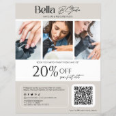 Moderne Foto Schoonheidssalon Nail Tech Flyer (Voorkant)