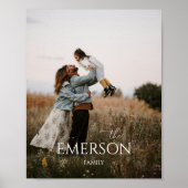 Moderne Foto Script Familie Erfstuk Muur Kunst Poster (Voorkant)