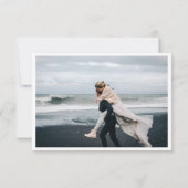 Moderne Foto Script Trouwdatum Besparen (Achterkant)