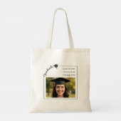 Moderne foto senior afgestudeerde tote bag (Achterkant)