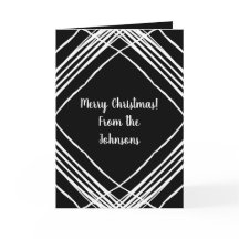 Moderne foto Sjabloon zwart-wit kerstmis