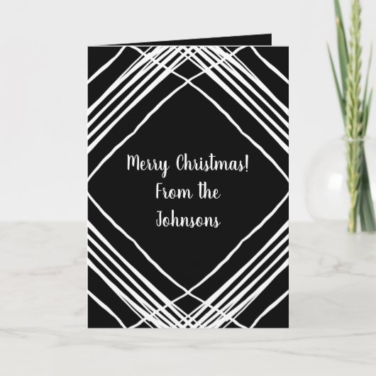 Moderne foto Sjabloon zwart-wit kerstmis (Voorkant)