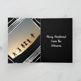 Moderne foto Sjabloon zwart-wit kerstmis