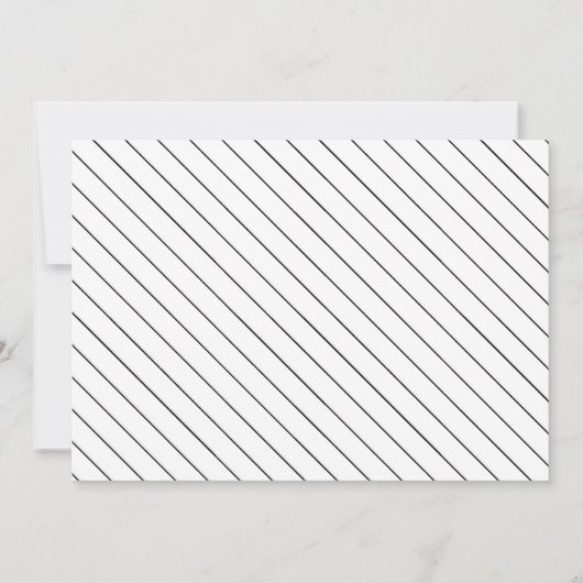 Moderne foto Sla de uitnodiging voor datumbruiloft (Achterkant)