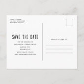 Moderne foto Sla het Briefkaart Datumaankondiging  (Achterkant)