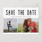 Moderne foto Sla het Briefkaart Datumaankondiging  (Voorkant)
