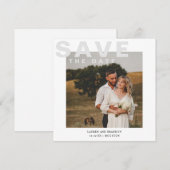 Moderne Foto slaat de Kaart Datum op (Voorkant / Achterkant)