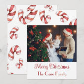 Moderne foto Snoeprietkerstmis Feestdagenkaart (Voorkant / Achterkant)