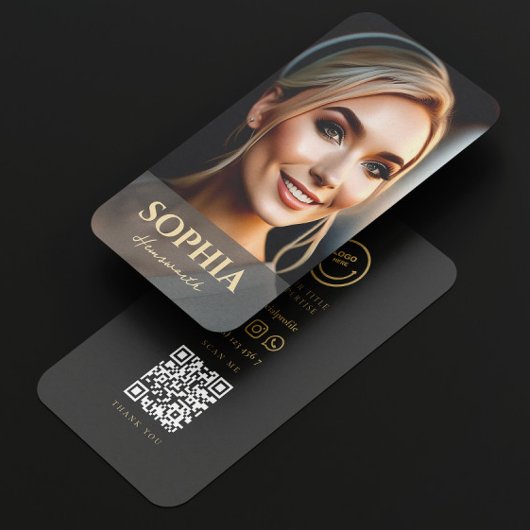 MODERNE FOTO Social Media logo QR Code Visitekaartje