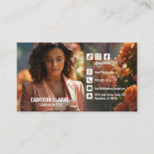 Moderne foto sociale media visitekaartje (Voorkant)