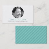 MODERNE FOTO SPOT headshot eenvoudige gewaagde cir Visitekaartje (Voorkant / Achterkant)