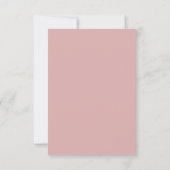Moderne foto stoffig roze save the date (Achterkant)