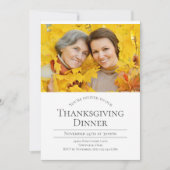 Moderne foto-Thanksgiving Kaart (Voorkant)