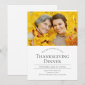 Moderne foto-Thanksgiving Kaart (Voorkant / Achterkant)