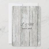 Moderne Foto Top Tekst Verticale Huwelijksuitnodig Kaart (Achterkant)