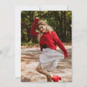 Moderne foto trendy afstudeerfeest kaart (Achterkant)