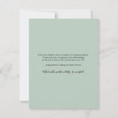 Moderne foto trouwfoto Dank u Notitiekaartje (Achterkant)