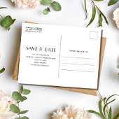 Moderne foto trouwkaart Save the Date Aankondigingskaart