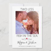 Moderne foto | Twee minder vissen in het Verloving Aankondiging (Voorkant)