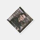Moderne foto-typografie afstuderen  servet (Hoek)