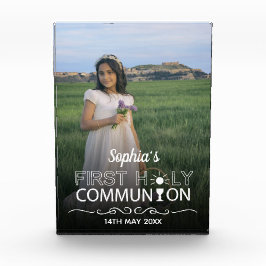 Moderne foto Typografie Eerste Heilige Communie