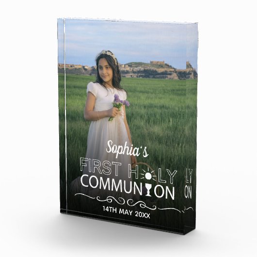 Moderne foto Typografie Eerste Heilige Communie (Rechts)