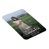 Moderne foto Typografie Eerste Heilige Communie Magneet (Rechterzijde)