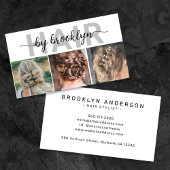 Moderne foto Typografie Hair Stylist Visitekaartje