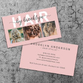 Moderne foto Typografie Hair Stylist Visitekaartje