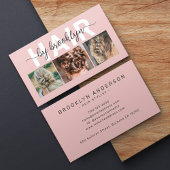 Moderne foto Typografie Hair Stylist Visitekaartje