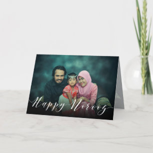Moderne foto Typografie Happy Norooz nieuwjaar Kaart