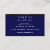 Moderne foto typografie make-up artiest visitekaartje (Achterkant)