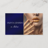 Moderne foto typografie make-up artiest visitekaartje (Voorkant)