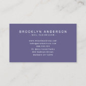 Moderne foto Typografie Nail Artist Visitekaartje (Achterkant)