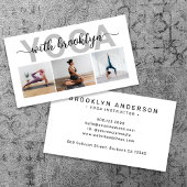 Moderne foto typografie Yoga Instructeur Visitekaartje