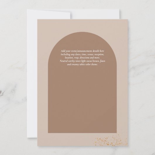 MODERNE FOTO UITNODIGING - Gemengde Kleuren (Achterkant)