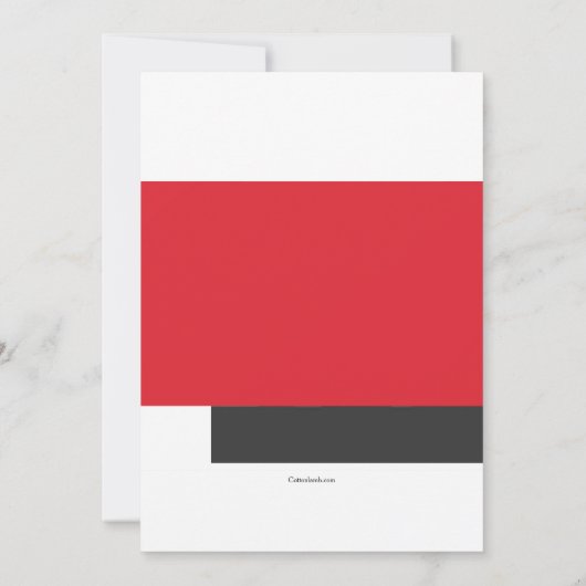 Moderne foto-uitnodiging kaart (Achterkant)