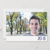 Moderne foto-uitnodigingen voor Nay & White klas Kaart (Voorkant)