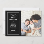 Moderne foto Vaderdag Kaart voor man en vader (Voorkant)