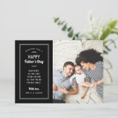 Moderne foto Vaderdag Kaart voor man en vader (Staand voorkant)