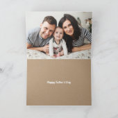 Moderne foto Vaderdag Kaart voor man en vader (Binnen)